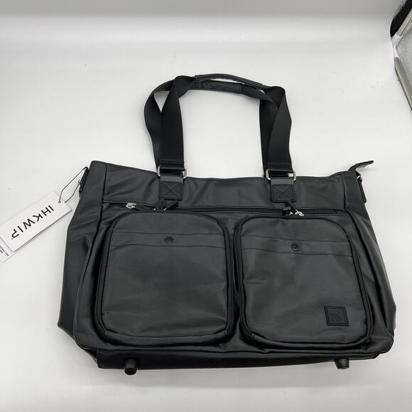 IHKWIP Cargo Catchall Tote with Two Crossbody Straps Metallic Black - Picture 1 of 16